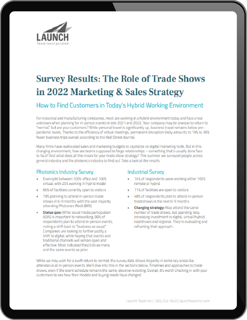 The Role of Trade Shows in 2022 eBook